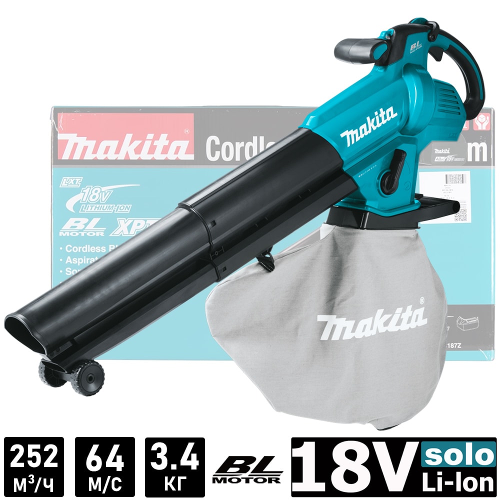 Воздуходувка-пылесос аккумуляторная DUB187Z (DUB 187 Z) MAKITA