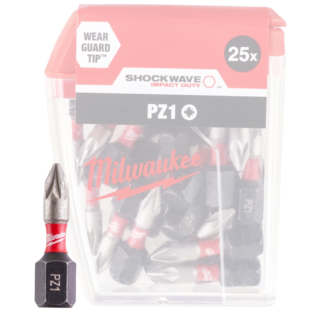 Бита Shockwave IMPACT DUTY PZ1 25 мм (25 шт) Milwaukee (4932430861)