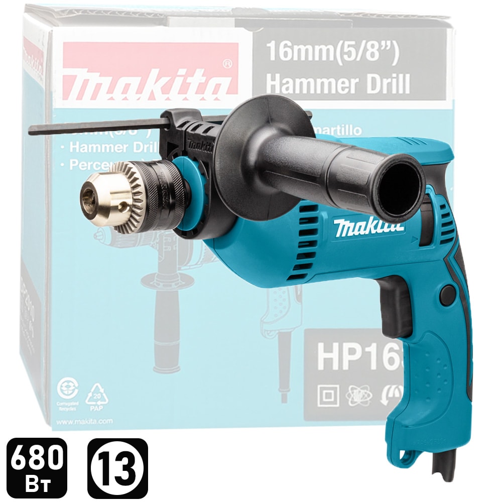 Дрель ударная HP1640 (HP 1640) MAKITA