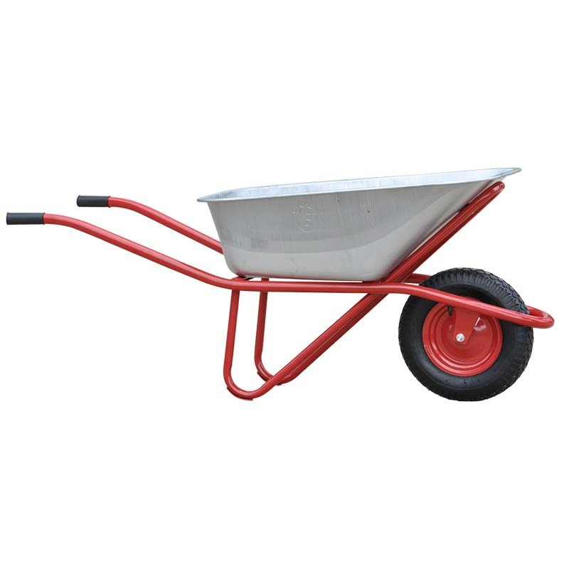 Тачка строительная SKIPER 125 PROFI (до 125л, до 280кг, 1x4.00-8, пневмо, ось 16х100), фото 2