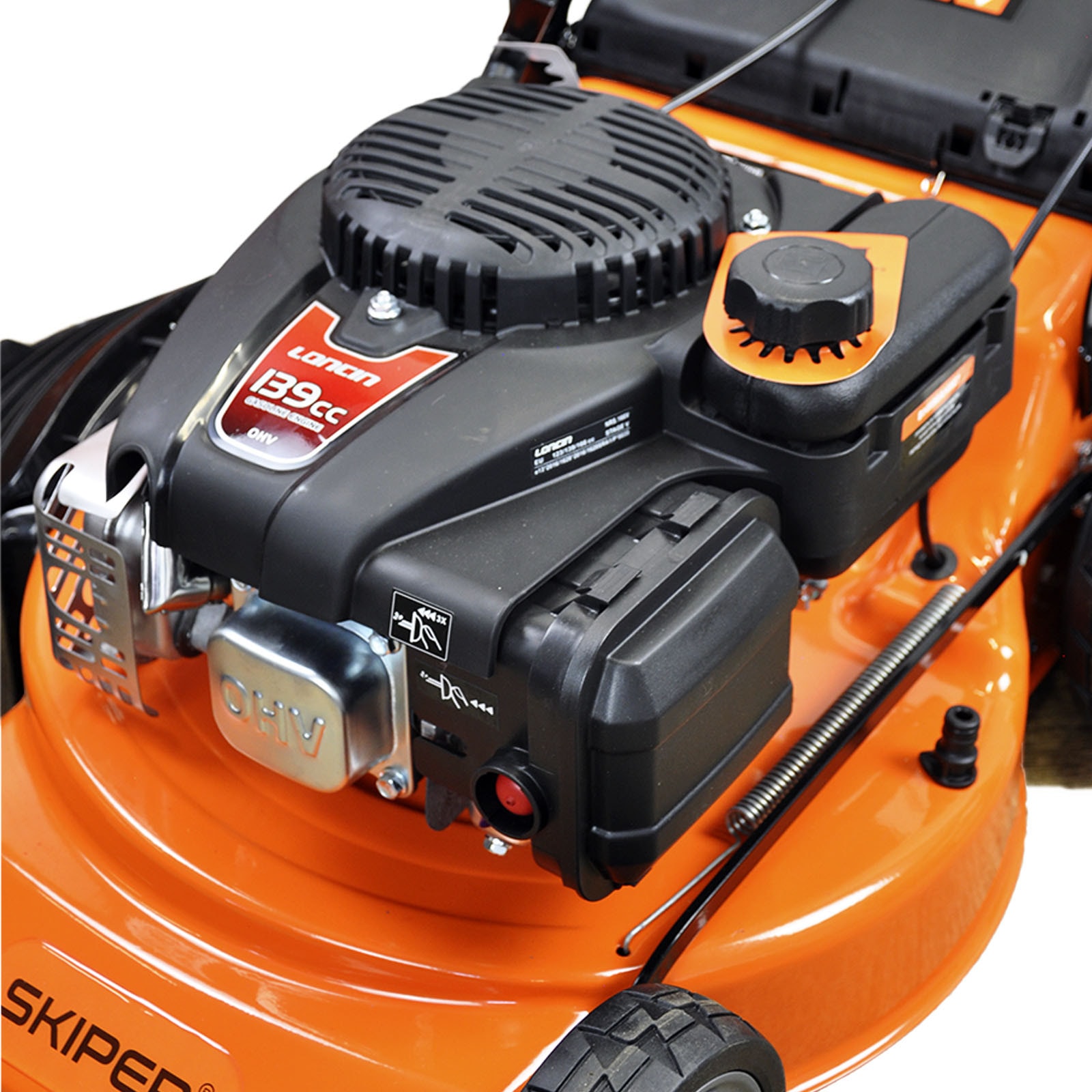 Газонокосилка бензиновая SKIPER GW463S (46см, самох, Loncin 4лс, стал.дека, тр-сб.70л, мульч, +НОЖ), фото 8