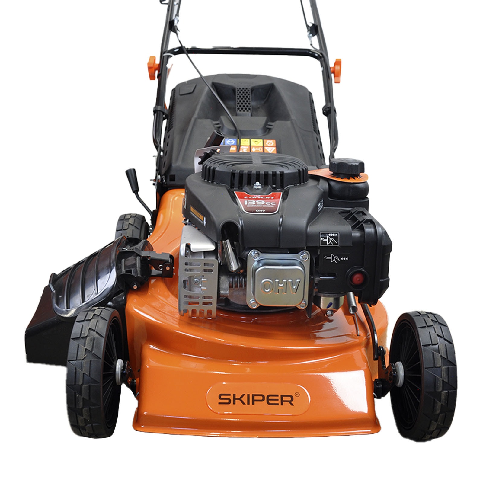 Газонокосилка бензиновая SKIPER GW463S (46см, самох, Loncin 4лс, стал.дека, тр-сб.70л, мульч, +НОЖ), фото 10