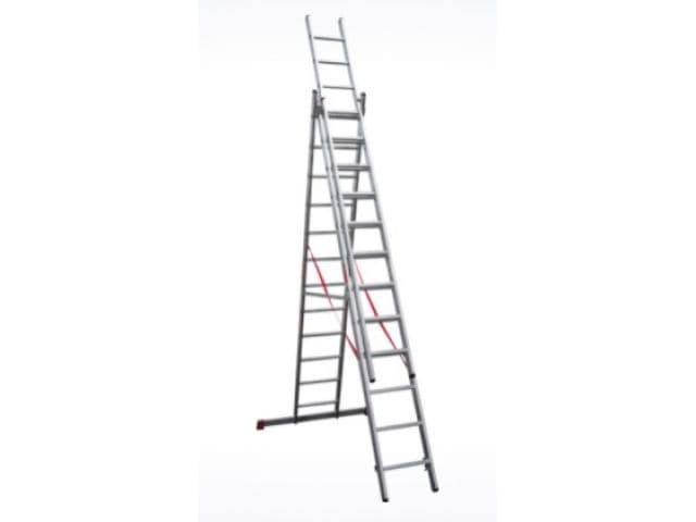 Лестница алюм. 3-х секц. 309/796/328 см 3х12 ступ. 20,2кг NV3230 Новая Высота