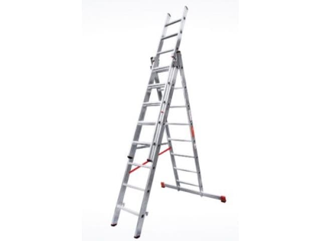 Лестница алюм. 3-х секц. 211/484/224 см 3х8 ступ. 14,3кг NV3230 Новая Высота