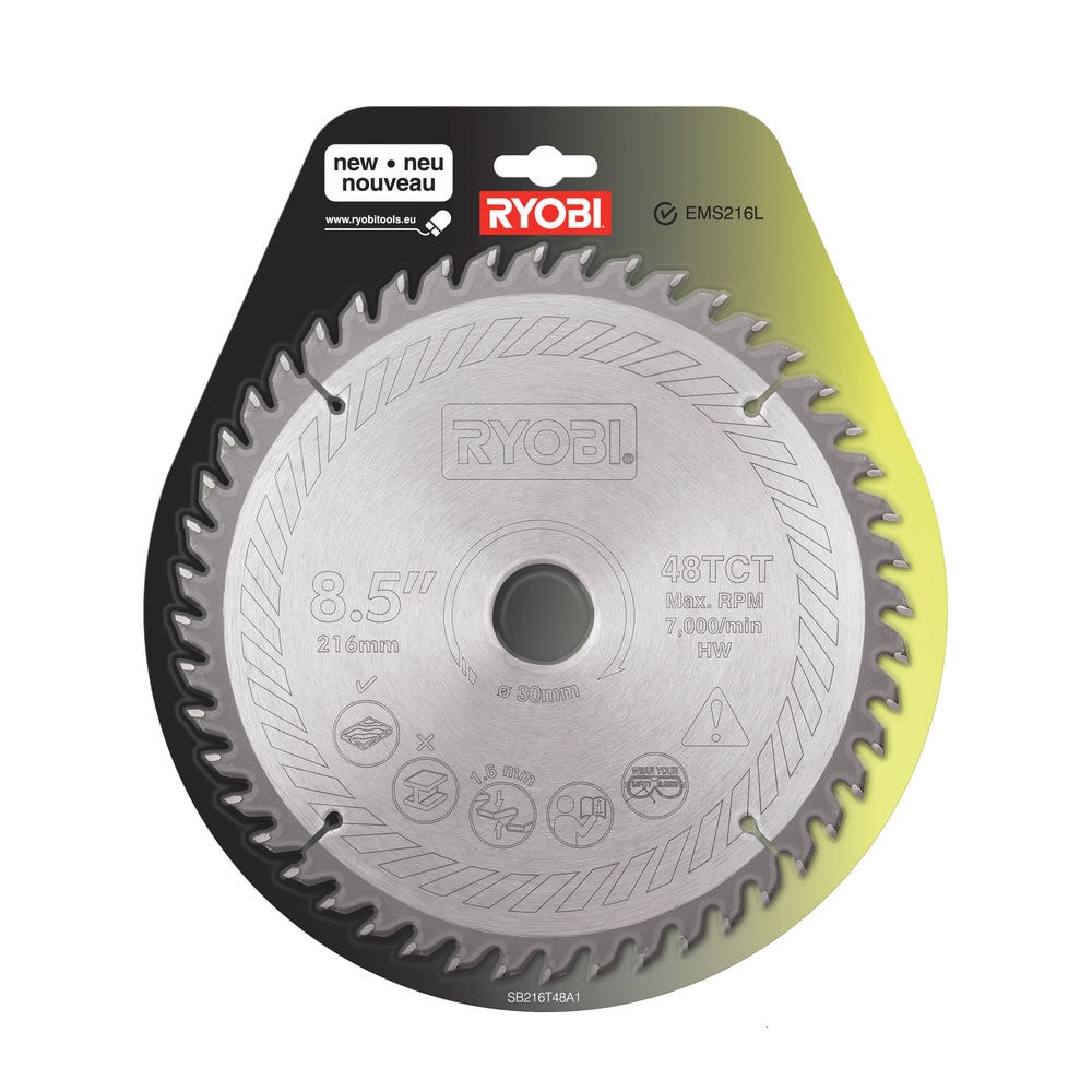Диск пильный по дереву D 216x30 мм SB216T48A1 для торцовочной пилы RYOBI, фото 2