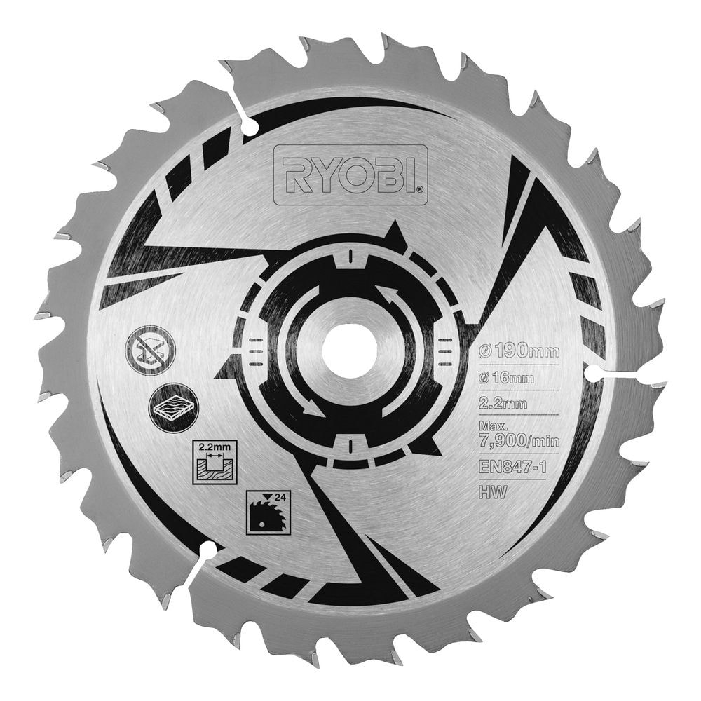 Диск пильный по дереву D 190x16 мм для циркулярной пилы RYOBI CSB190A1, фото 2