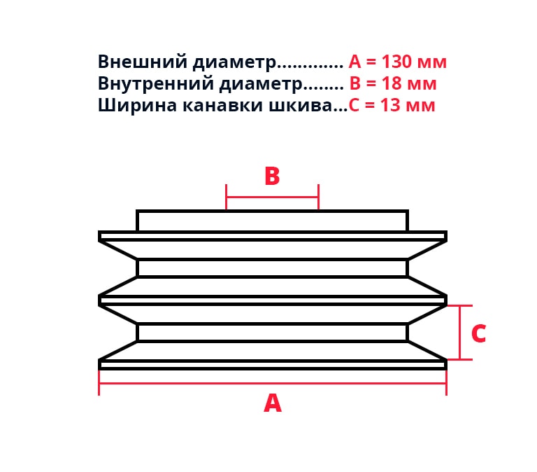 Муфта сцепления центробежная OD130-DA-ID18 (E203), фото 2