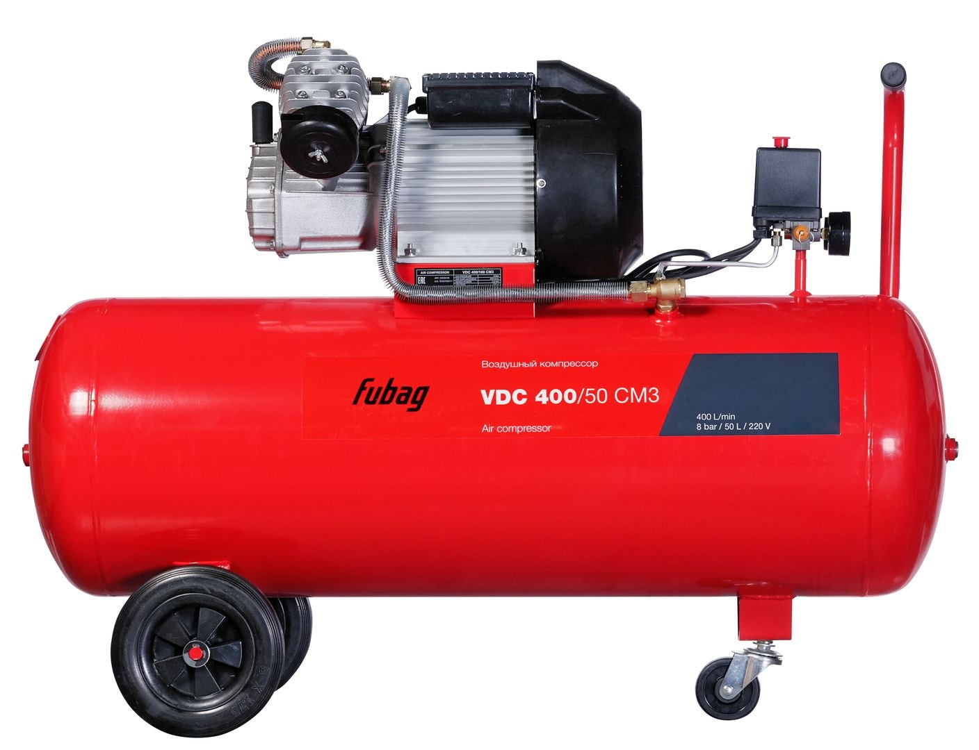 Компрессор масляный коаксиальный FUBAG VDC 400/50 CM3, фото 3