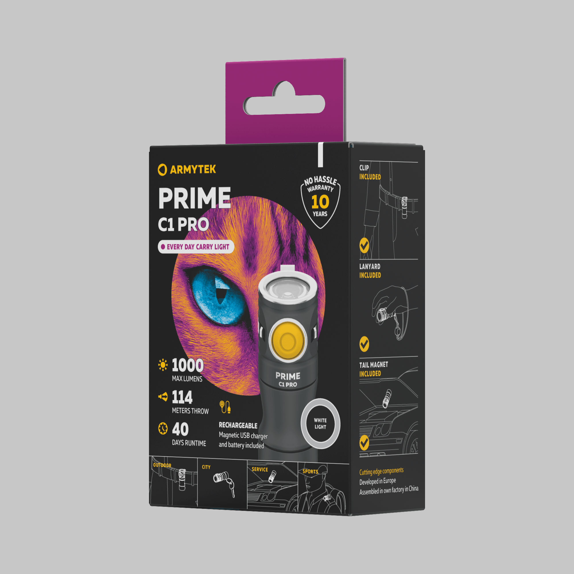 Фонарь Armytek Prime C1 Pro Теплый, фото 3