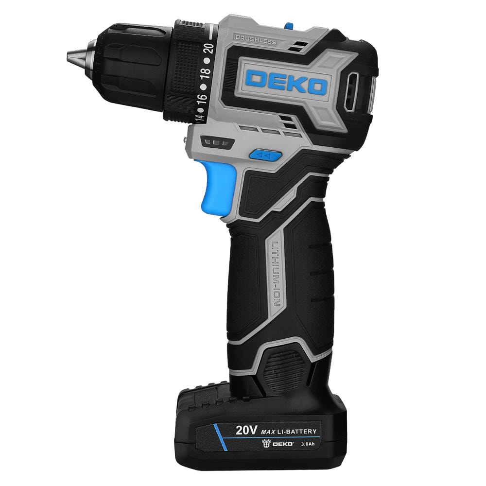Дрель-шуруповерт аккумуляторная DEKO Loner 20V PRO 085-1010, фото 3