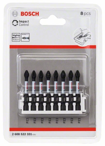 Impact Control_Планка бит PZ2 50 мм (8 шт), BOSCH