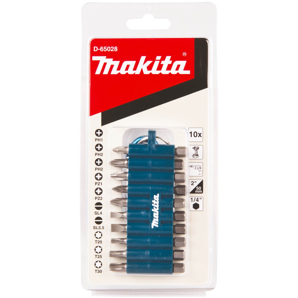 Набор_Биты 50 мм E-form (10 шт) с карабином, MAKITA