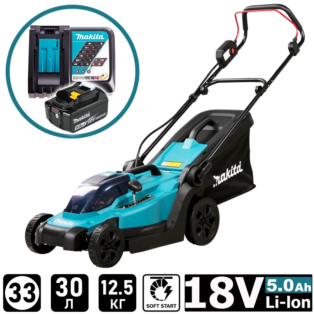 Газонокосилка аккумуляторная DLM330RT (DLM 330 RT) MAKITA