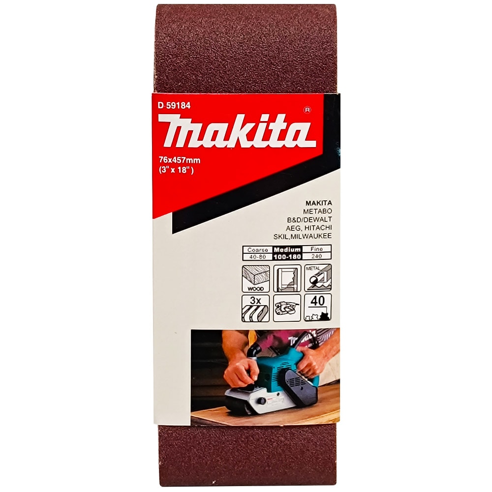 Лента шлифовальная 76х457 мм A40 (3 шт), MAKITA
