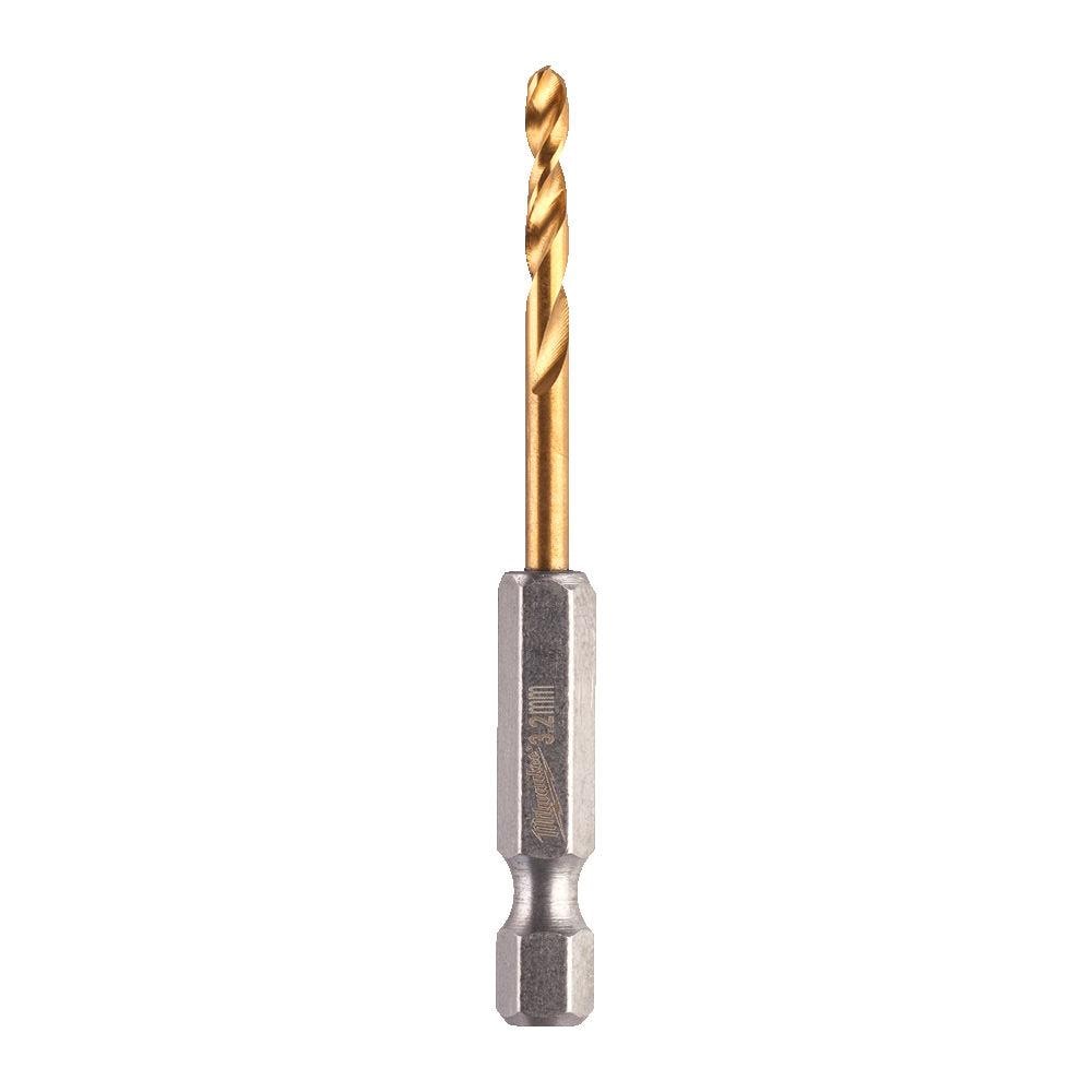 Сверло по металлу 3,2х66,5 мм (2 шт) Shokwave Red Hex HSS-G Tin Milwaukee (48894706), фото 2