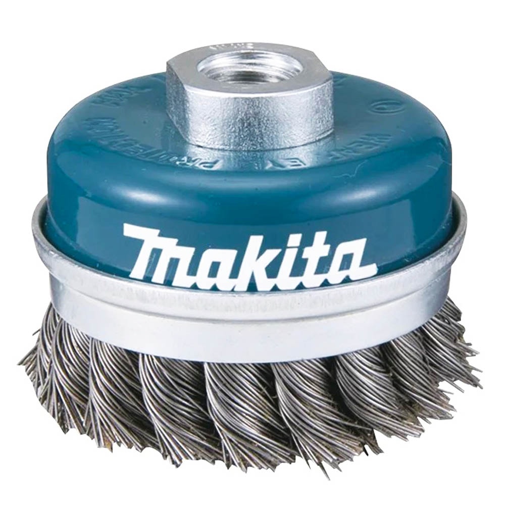 Щетка чашечная проволочная (100 мм / проволка 0,5 мм / М14х2) MAKITA (D-78570)