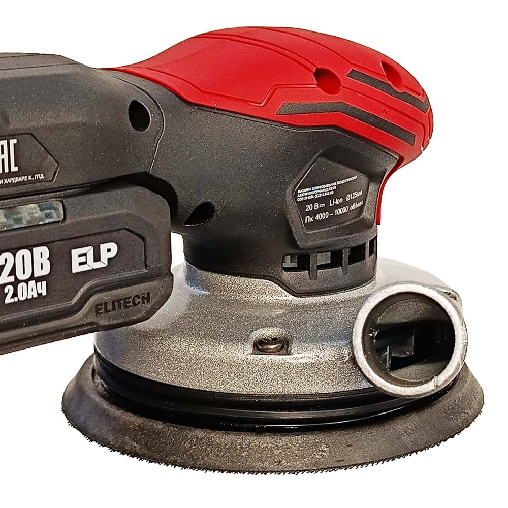 Эксцентриковая шлифмашина аккумуляторная COS 2012SL ELITECH HD (E2213.045.01), фото 10