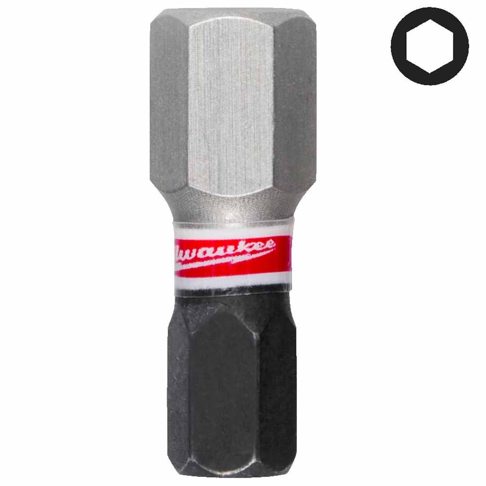 Бита ударная Shockwave Impact Duty HEX8.0 25 мм (3 шт) Milwaukee (4932500383), фото 2
