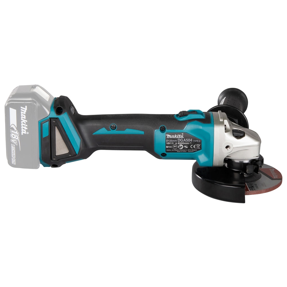 Угловая шлифмашина аккумуляторная DGA504Z (DGA 504 Z) MAKITA, фото 9