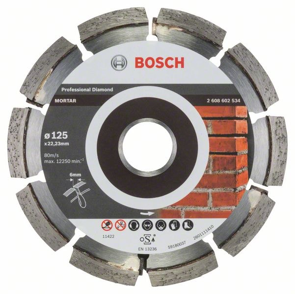 Алмазный круг 125х22,23 мм Best for Mortar, BOSCH, фото 2