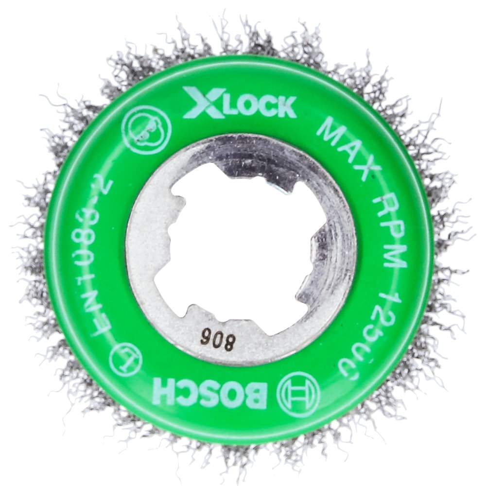 Щетка чашечная 75 мм X-Lock (витая / Inox сталь 0,3 мм), BOSCH, фото 3