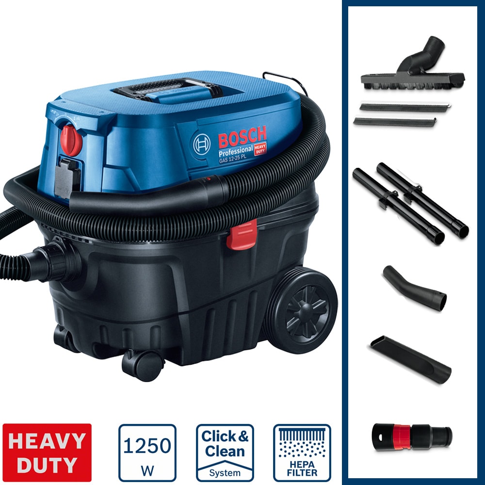 Пылесос строительный GAS 12-25 PL Professional BOSCH (060197C100)