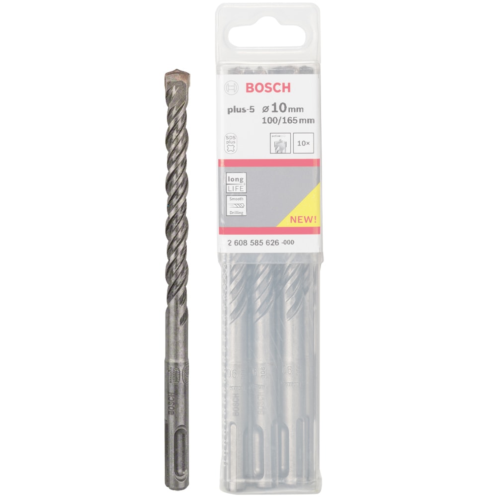 SDS-plus-5 бур, 10х100х165 мм (10 шт), BOSCH