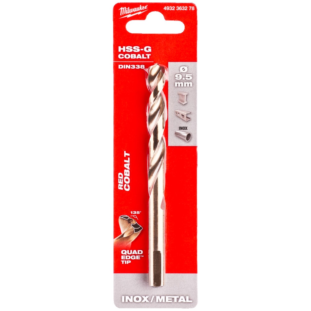 Сверло по металлу 9,5x125 мм HSS-Co Milwaukee (4932363278)