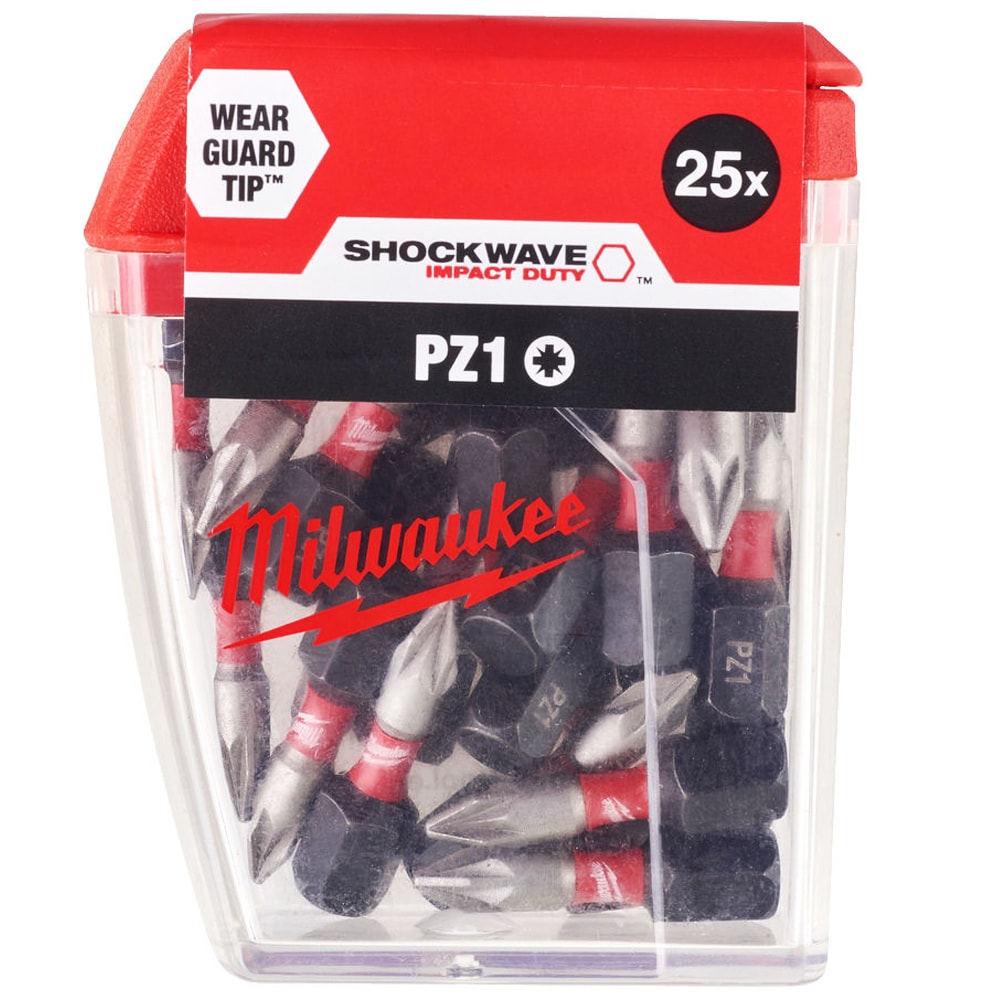 Бита Shockwave IMPACT DUTY PZ1 25 мм (25 шт) Milwaukee (4932430861), фото 3