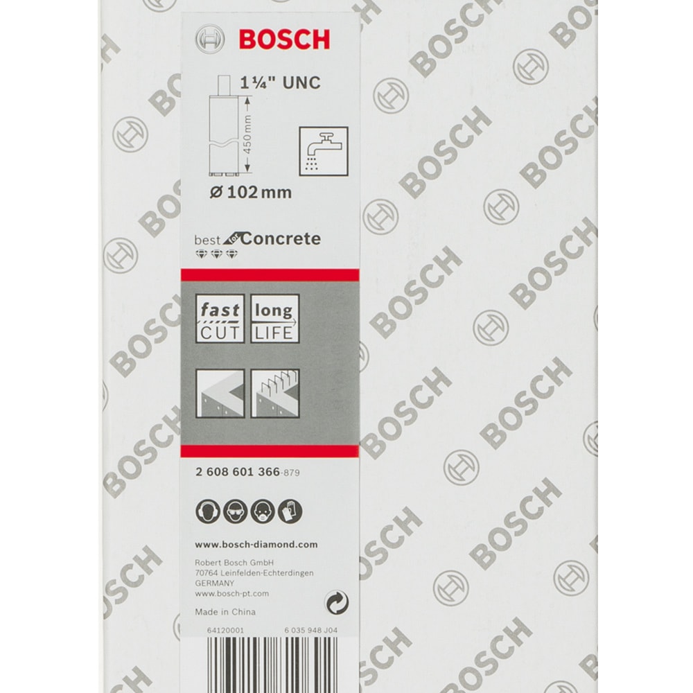 Коронка алмазная М102x450 мм 1 1/4" Best for Concrete, BOSCH, фото 5