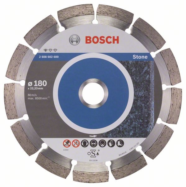 Алмазный круг Standard for Stone 180x22,23 мм BOSCH (2608602600), фото 2