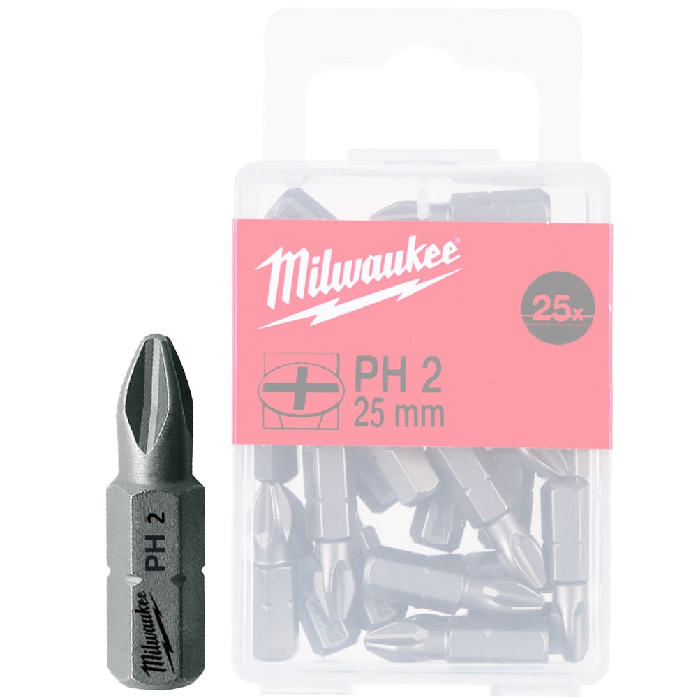 Бита PH2 25 мм (25 шт) Milwaukee (4932399587)