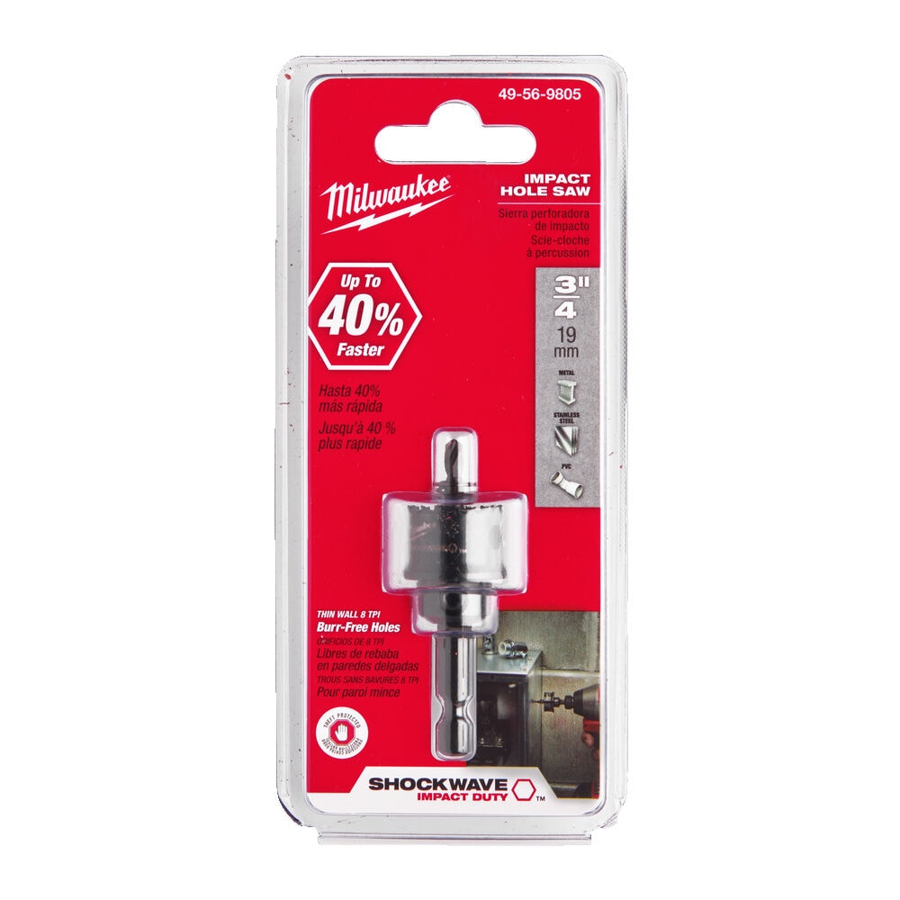 Коронка по металлу 19 мм Shockwave Holesaws Milwaukee (49569805)