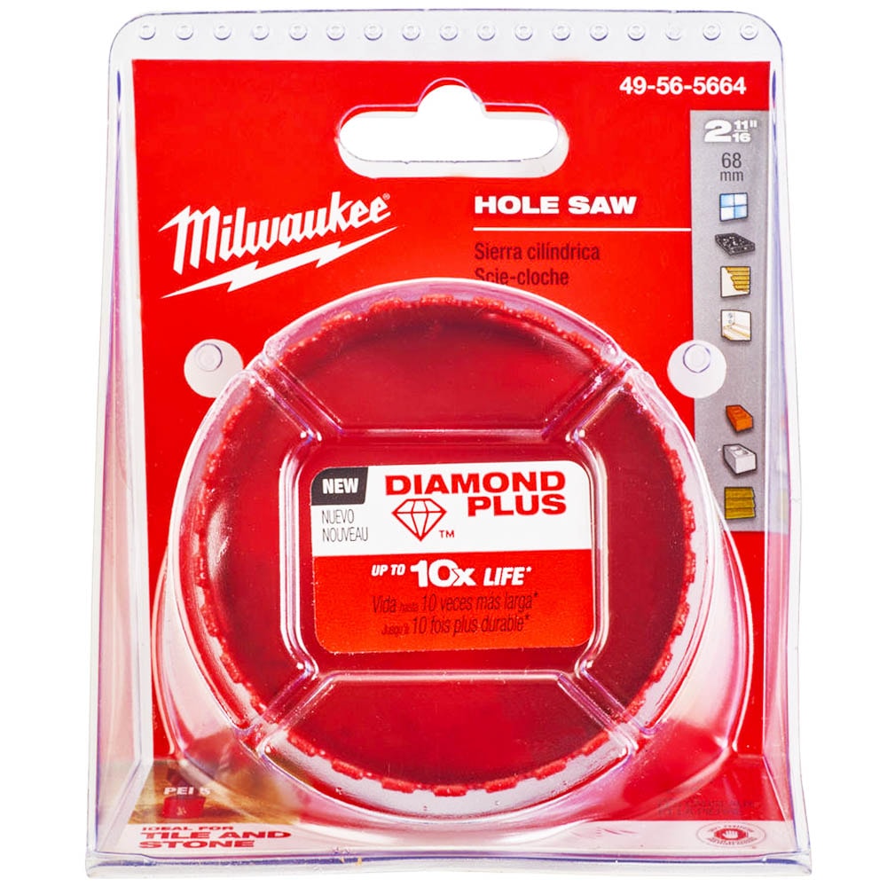 Алмазная коронка D68 мм Diamond Plus Milwaukee (49565664)