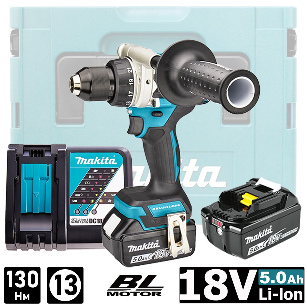 Дрель-шуруповерт аккумуляторная DDF486RTJ (DDF 486 RTJ) MAKITA