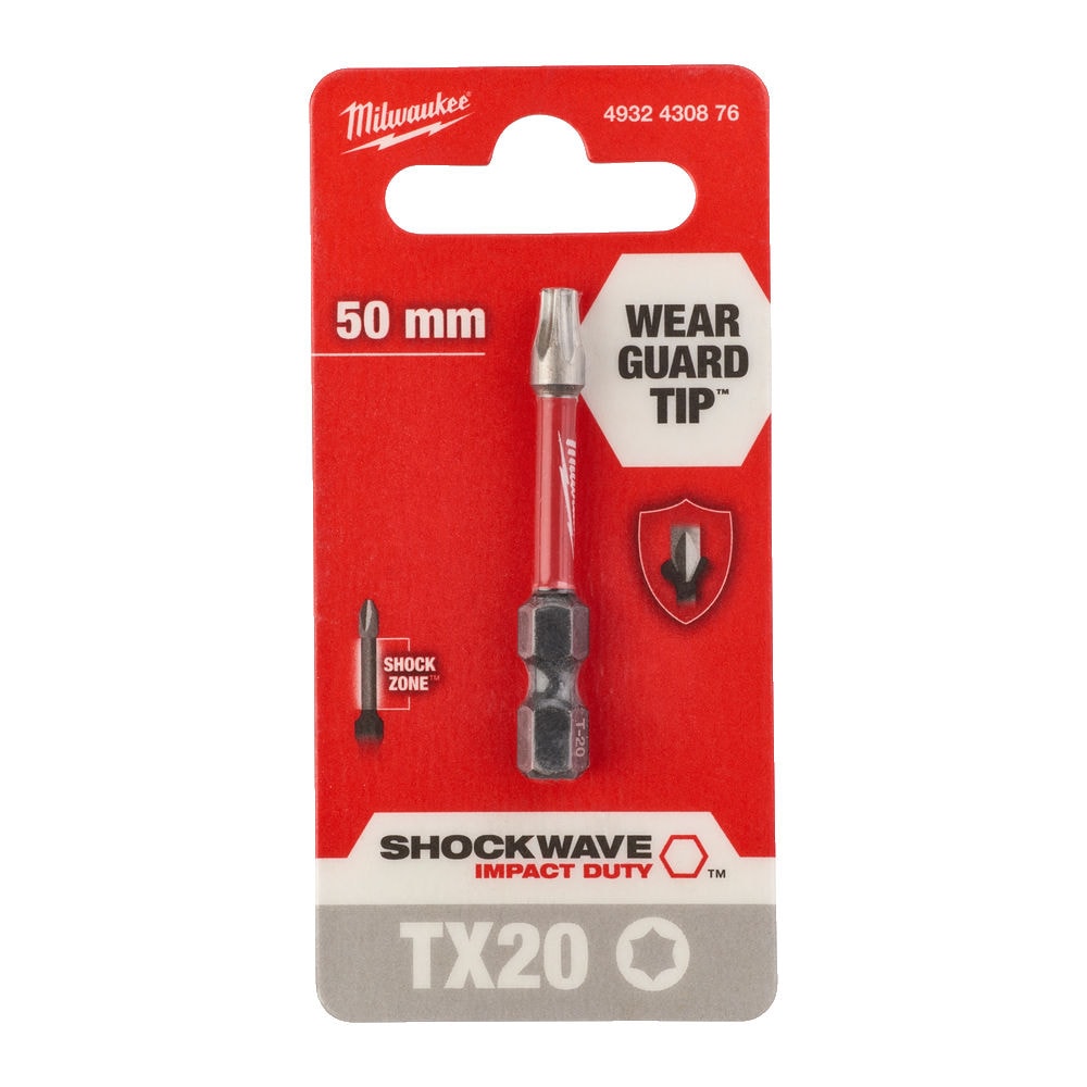 Бита Shockwave Impact Duty TX20 50 мм (1 шт) Milwaukee (4932430876)