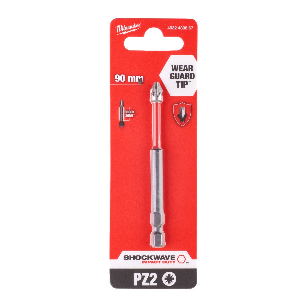 Бита Shockwave Impact Duty PZ2 90 мм (1 шт) Milwaukee (4932430867)