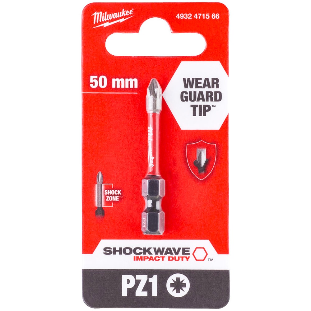 Бита Shockwave Impact Duty PZ1 50 мм (1 шт) Milwaukee (4932471566)