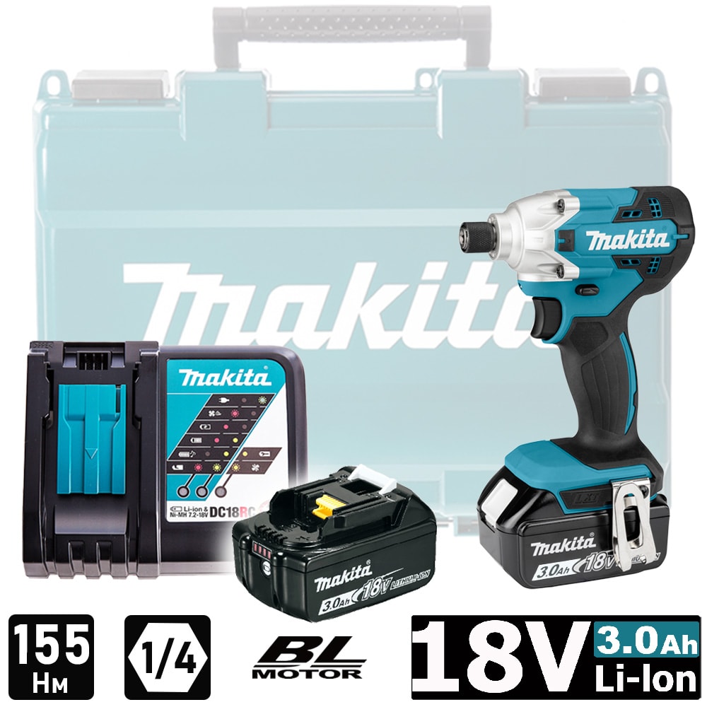 Шуруповерт ударный DTD156RFE (DTD 156 RFE) аккумуляторный MAKITA