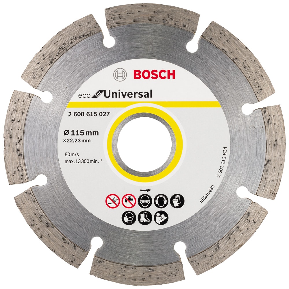 Алмазный круг 115х22,23 мм ECO Universal (10 шт), BOSCH, фото 2