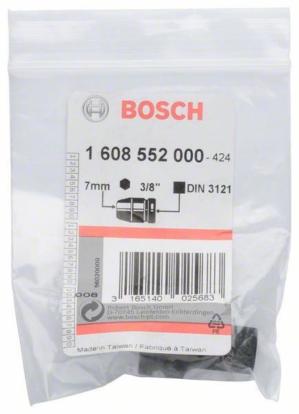 Ударная торцевая головка 7 мм (3/8") BOSCH (1608552000), фото 2