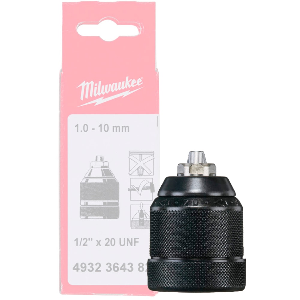 Патрон быстрозажимной 1.0 - 10 мм с посадкой 1/2" Milwaukee (4932364382)