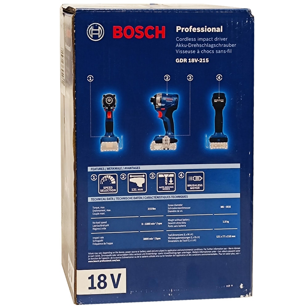 Шуруповерт ударный GDR 18V-215 Professional BOSCH (06019N2020), фото 3