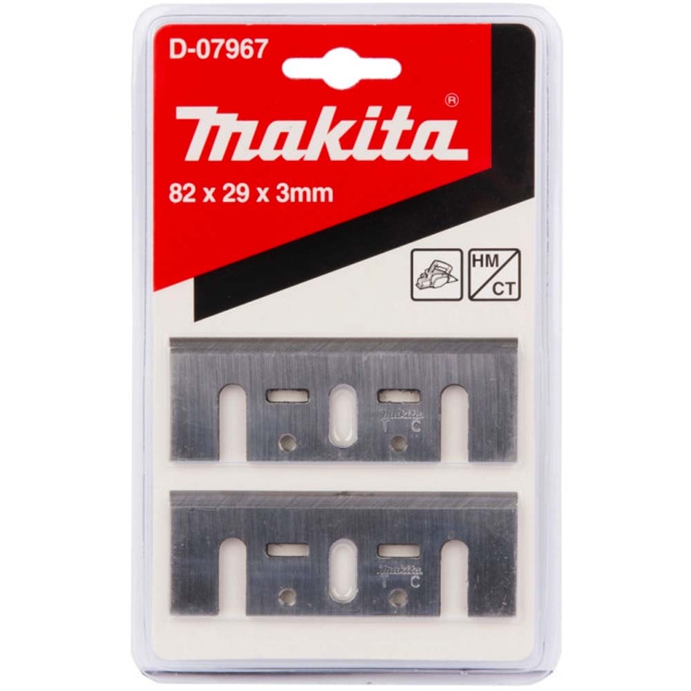 Нож к рубанку 82 мм ТСТ (многоразовый) 1902 / 1923H / KP0800 / KP0810 (2 шт), MAKITA