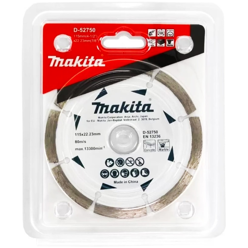Алмазный круг 115х22,23 мм (бетон / мрамор / "Эконом"), MAKITA