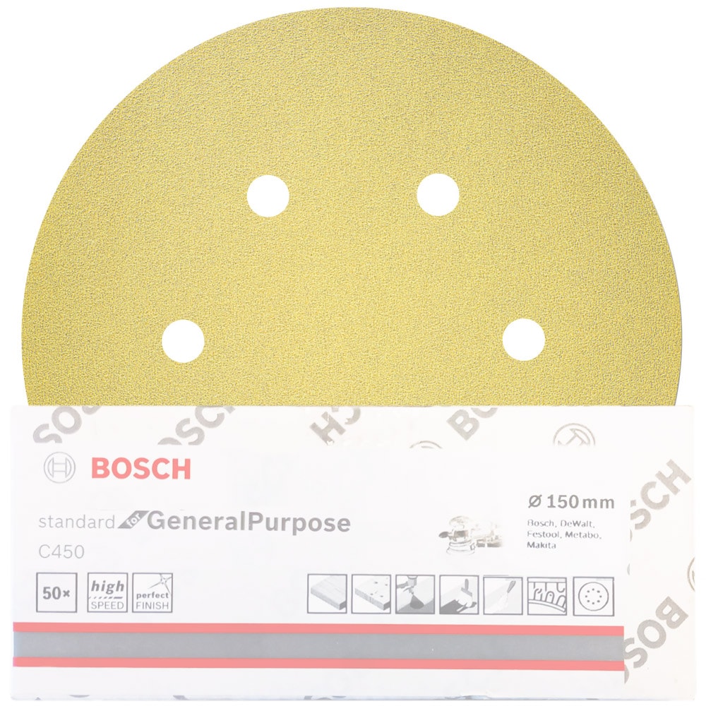 Шлифлист Standard for General Purpose 150 мм Р60 BOSCH (2608621722)