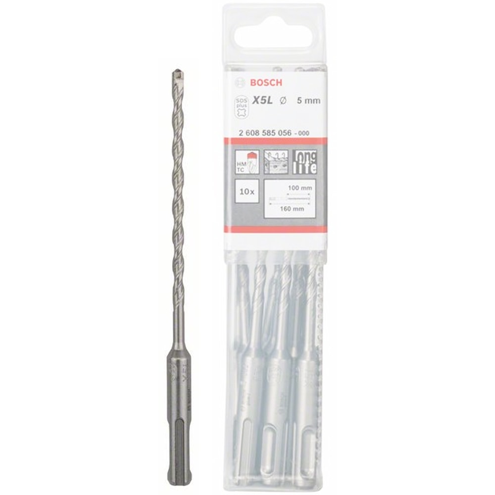SDS-plus-7 бур, 5х100х160 мм (10 шт), BOSCH