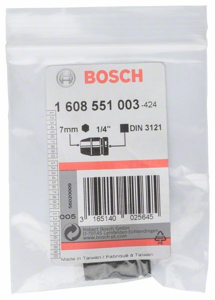 Ударная торцовая головка 7 мм (1/4") BOSCH (1608551003), фото 2