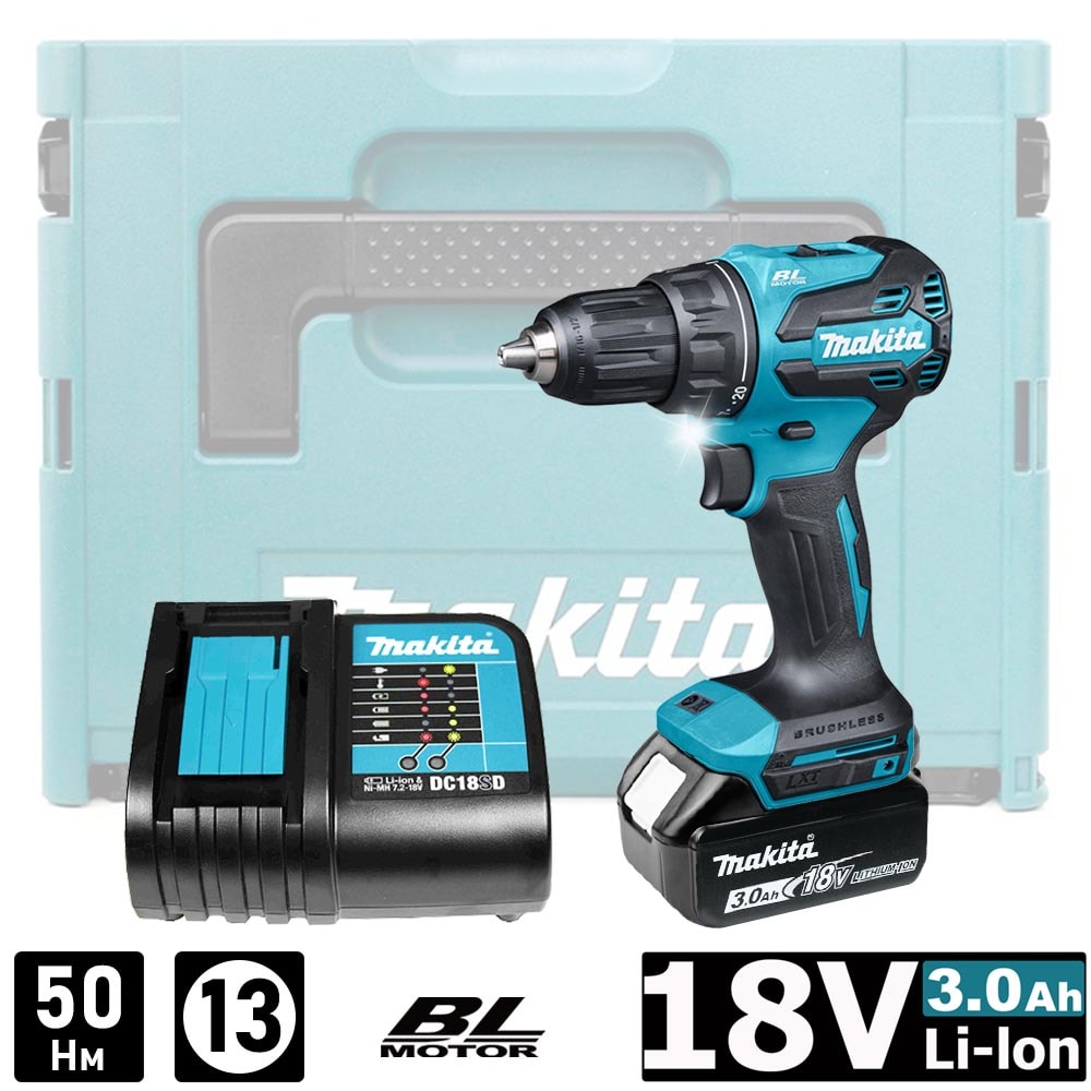 Дрель-шуруповерт аккумуляторная DDF490SF1J (DDF 490 SF1J) MAKITA