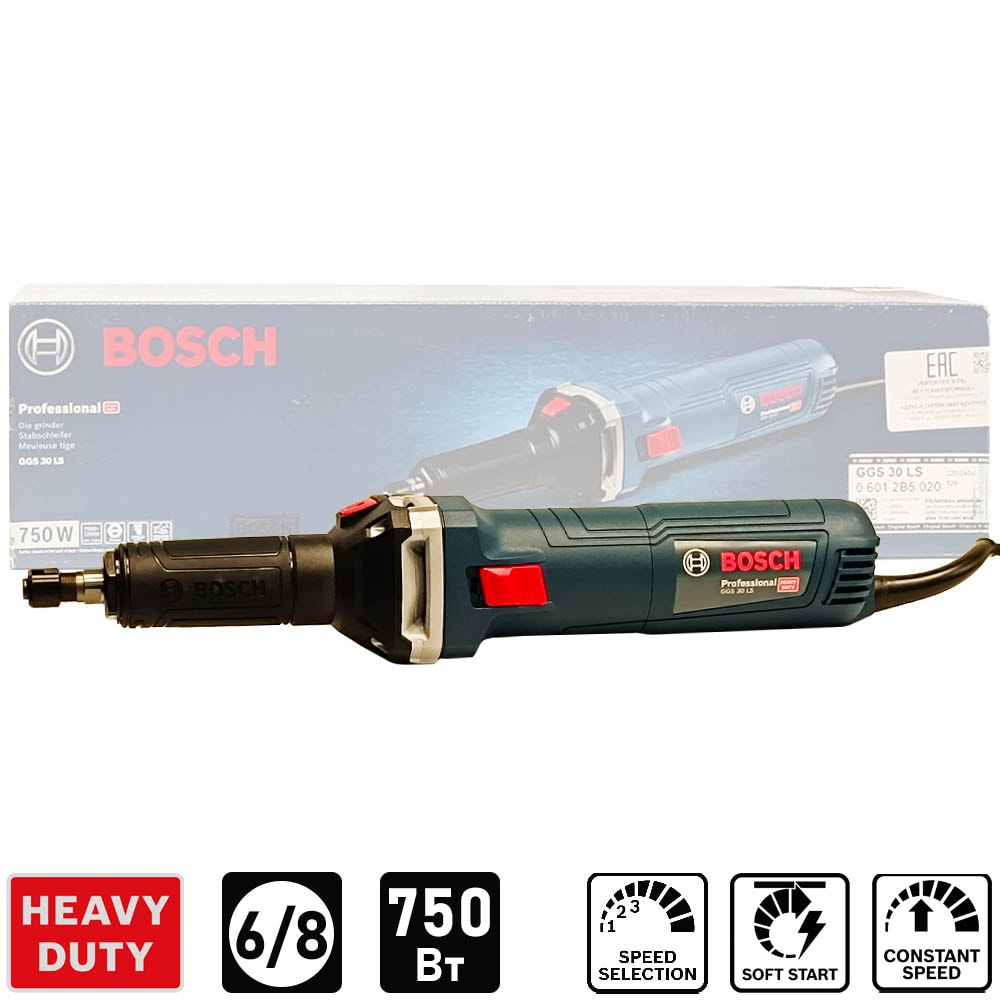 Прямая шлифмашина GGS 30 LS Professional BOSCH (06012B5020)